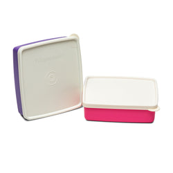 Tupperware Snacks Dry Fruits Container Square Away 2pc