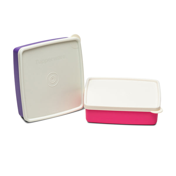 Tupperware Snacks Dry Fruits Container Square Away 2pc