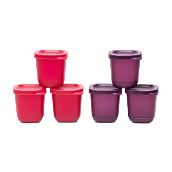 Tupperware Small Square Snack Containers Cubix 110ml 6pc