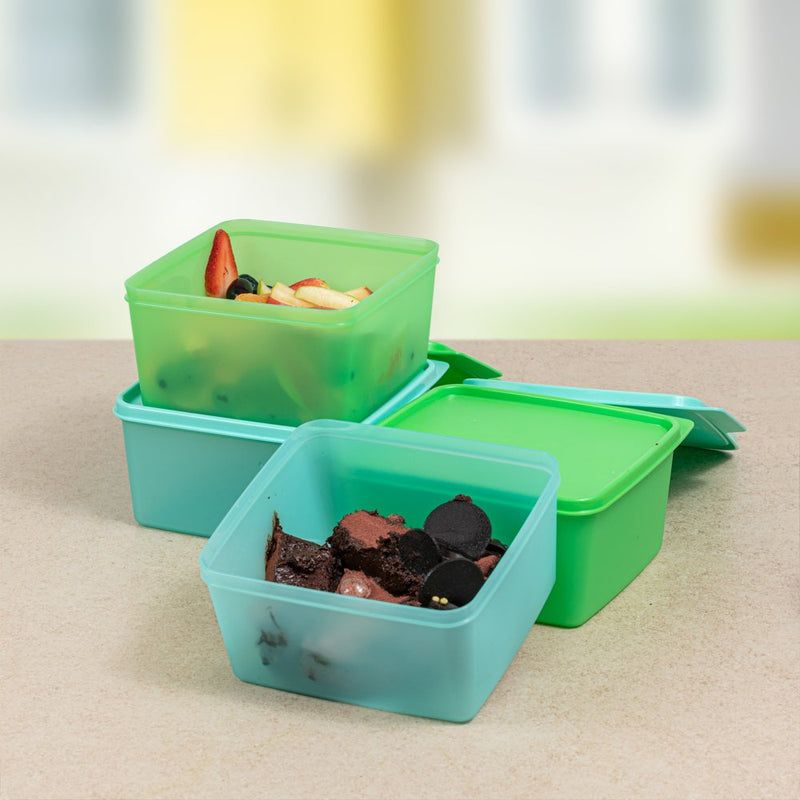 Square Refrigerator Container Keep Tab 1.2ltr 4pc