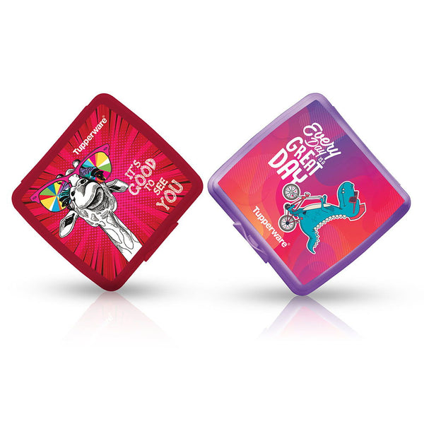 Lunch Box Giraffe & Dino 3D 320 ml 2pc