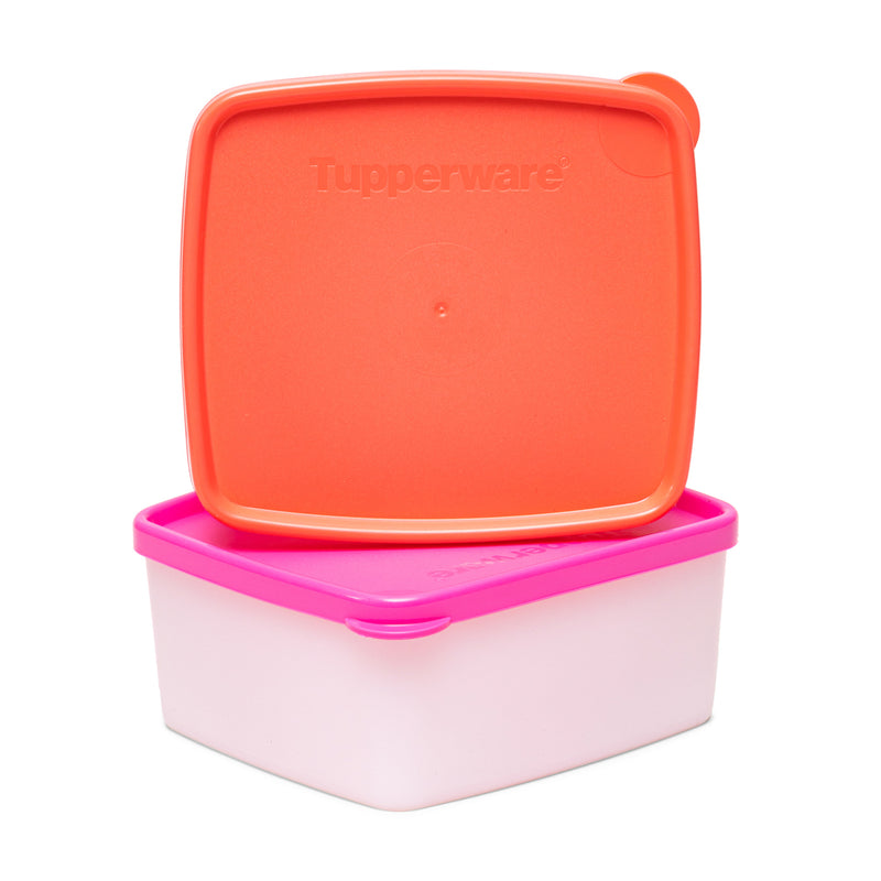 Tupperware Square Refrigerator Container Cool N Fresh 450ml 2pc