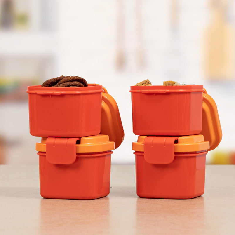 Plastic Snack Box Klik Klak Small Container 250ml 4pc