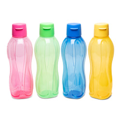 Tupperware Aquasafe 1l Fliptop Bottle 4pc