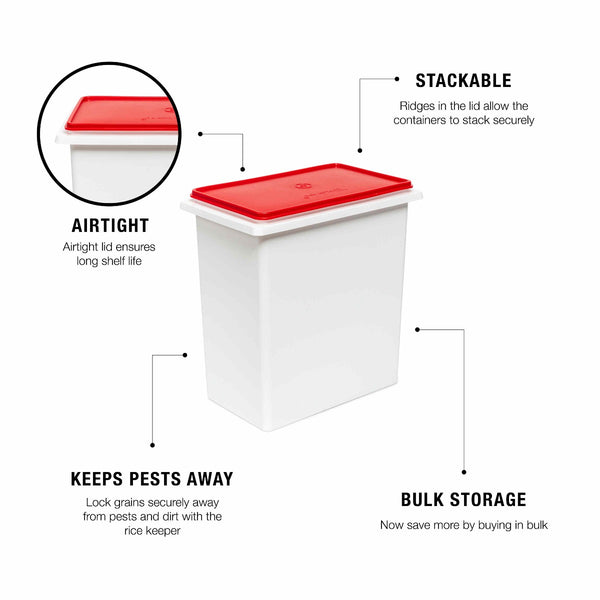 Plastic Rice Keeper, 10Kg 2pc Container
