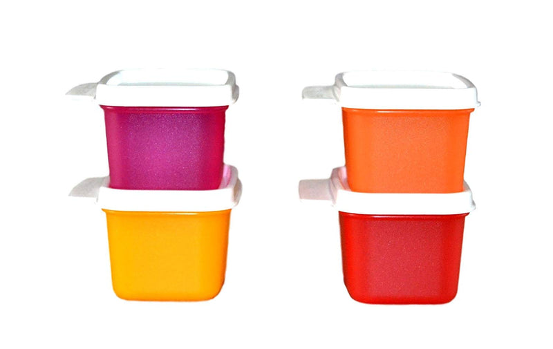 Tupperware Rectangle Refrigerator Container Keep Tab 160ml (Set of 4)