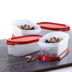 Tupperware Oval Dry Storage Containers 500ml (Set of 4)