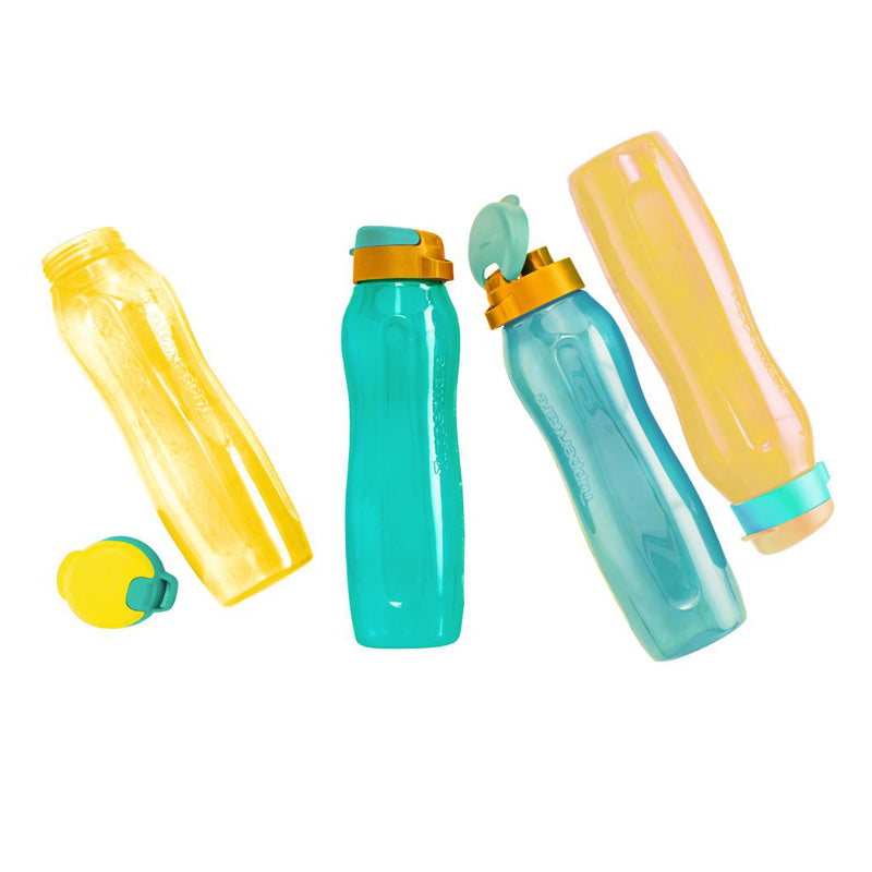 Tupperware Aquaslim 1Ltr Bottle (Set of 4)