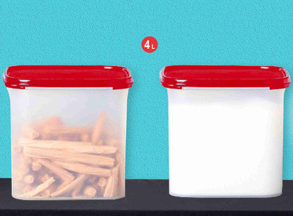 Tupperware Bulk Container MM Square #3 4l 2pc