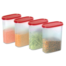 Tupperware Oval Dry Storage Containers 2.3Ltr (Set of 4)