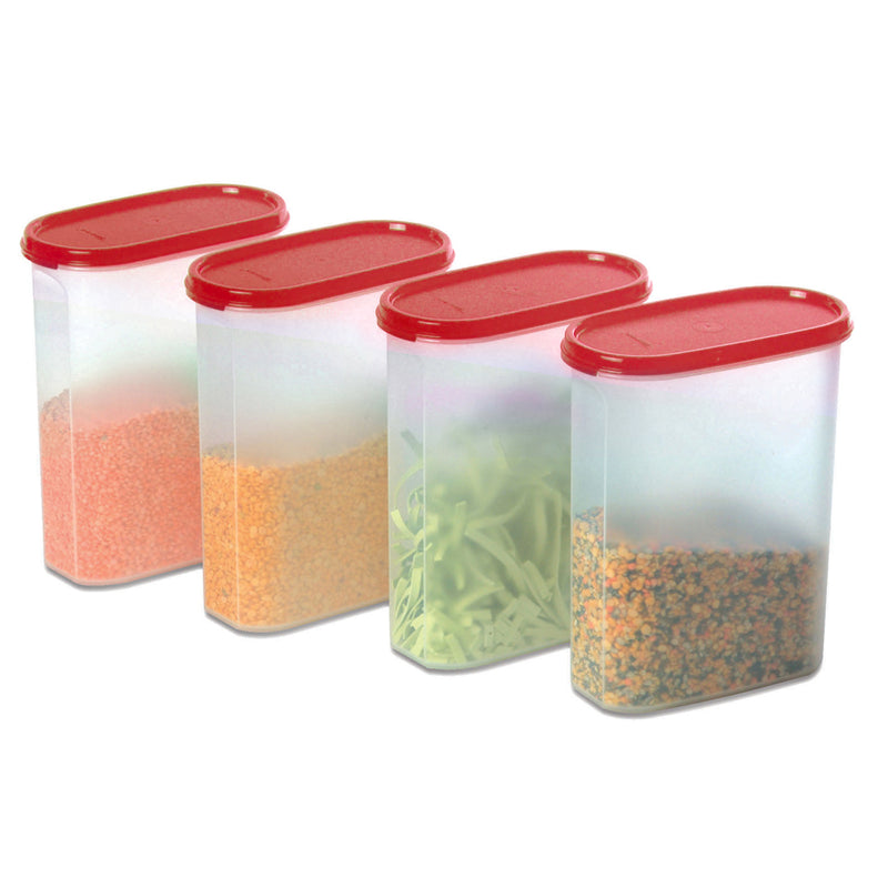 Tupperware Oval Dry Storage Containers 2.3Ltr (Set of 4)