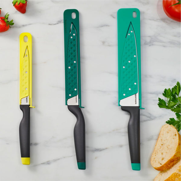 A-SERIES BREAD KNIFE  + CHEF KNIFE+ SERRATED +UTILITY KNIFE