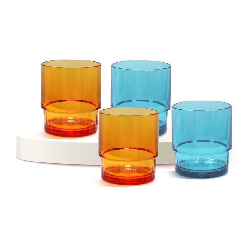 TUPPERWARE DELUXE TUMBLER SMALL (SET OF 4)