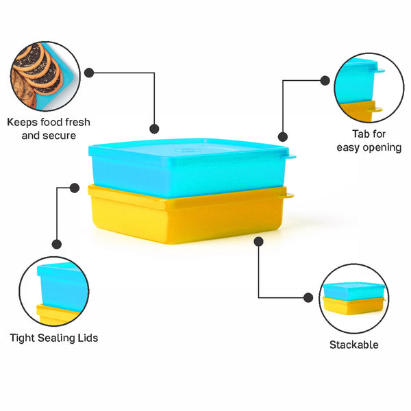 Tupperware Square Away small (Set of 2)