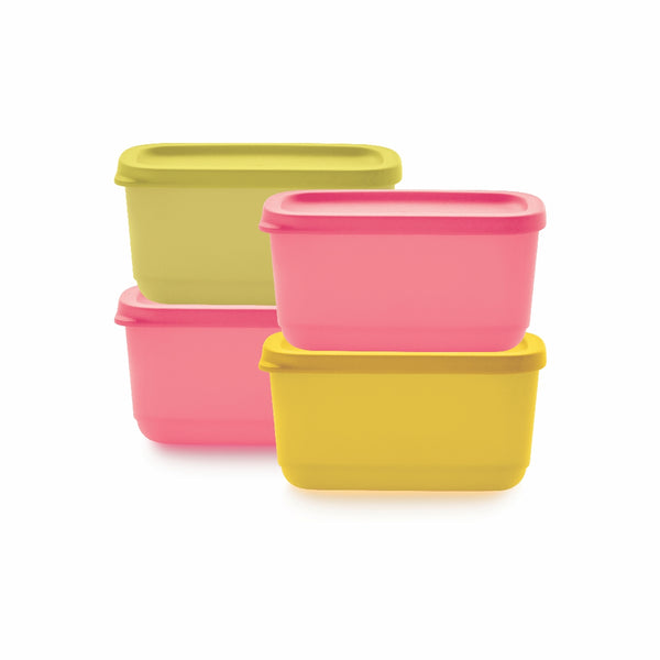 TUPPERWARE CUBIX MINI SQUARE 110ML, (SET OF 4)