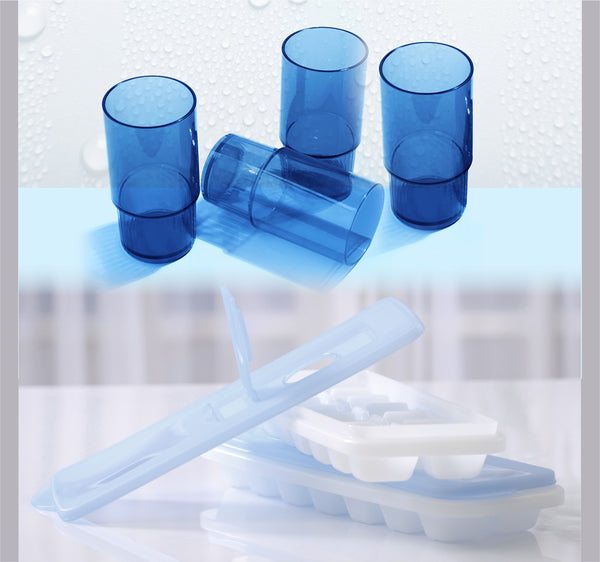 Ice Tray 2pcs + Deluxe Tumbler-4pcs