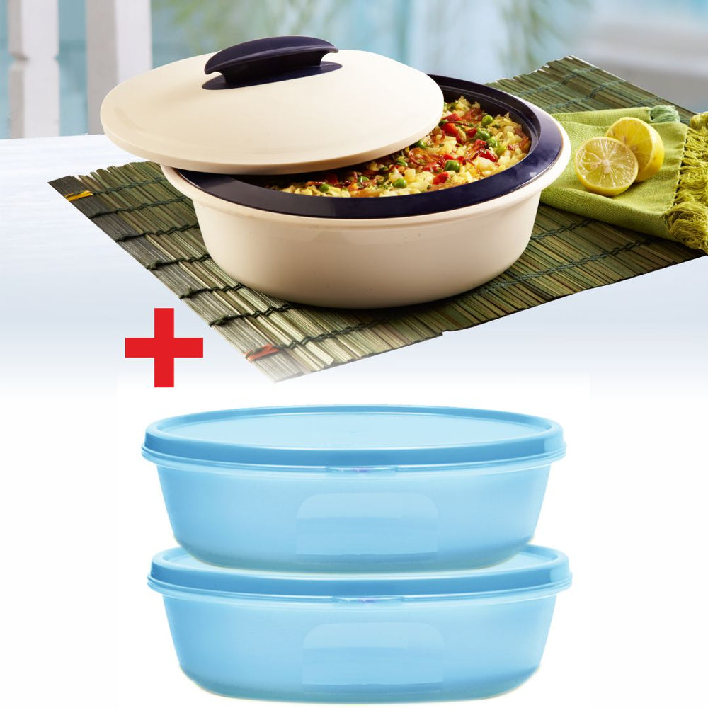 SS BOWL 1L (2PC) + ISO DUO ROUND 1.6L (CD)