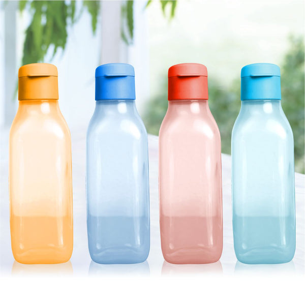Eco 500ml Square Bottle Fliptop (4 Pcs)