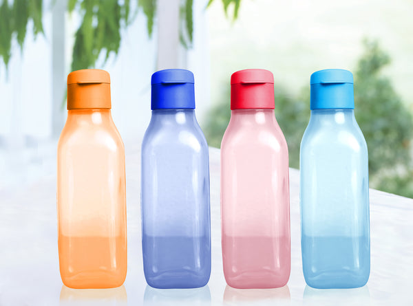 Eco 500ml Square Bottle Fliptop (4 Pcs) – Tupperware India Pvt Ltd