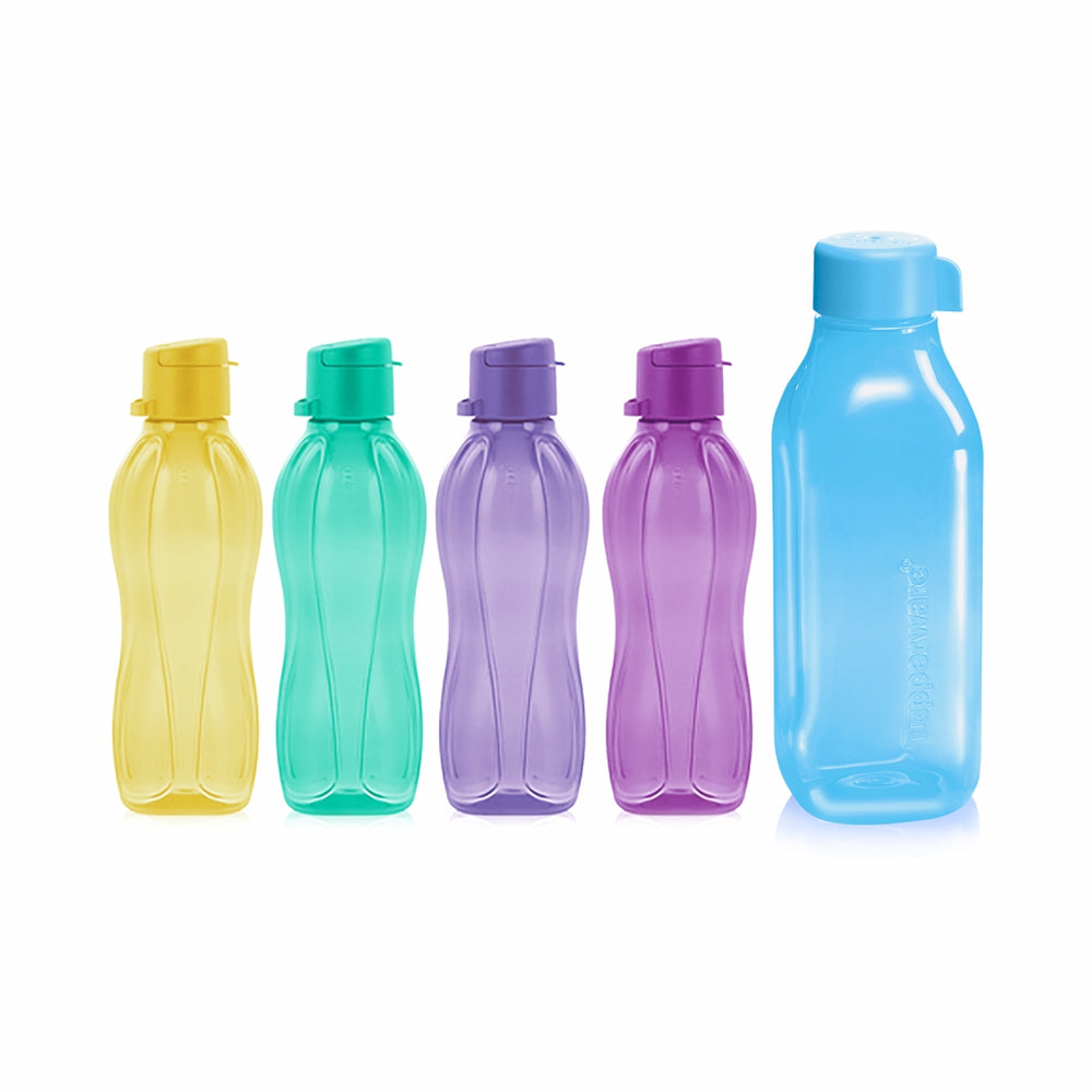 500ml Bottle (4pcs) + 1L Sq Bottle (1pc)
