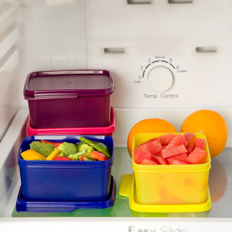 Tupperware Square Refrigerator Container Keep Tab 500ml (Set of 4)