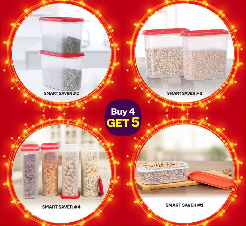 Buy SMART SAVER #2 SF2 + SMART SAVER #3 SF2 & get SMART SAVER #4 SF4 + SMART SAVER #1 SF1 (Buy 4, get 5 offer)