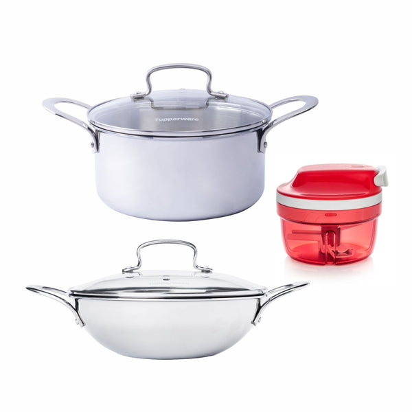 Trayam Casserole Pan + Kadhai with Chopper