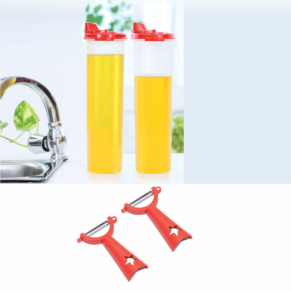 MEGA MAGIC FLOW 1L – Set of 2 + FREE VEGETABLE PEELER  – Set of 2