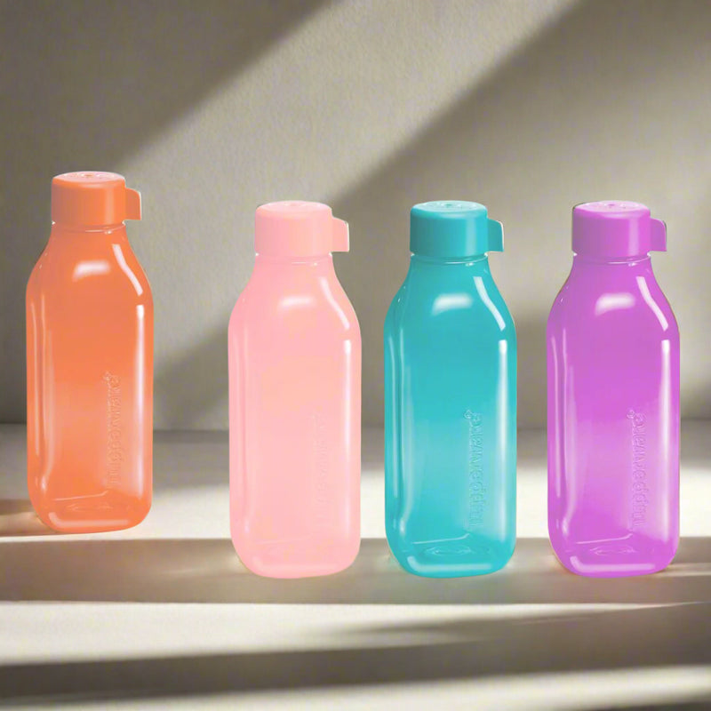Tupperware Eco 1L Square Bottle (4 Pcs)