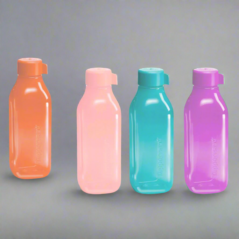 Tupperware Eco 1L Square Bottle (4 Pcs)