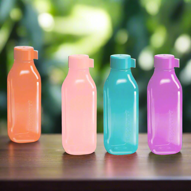 Tupperware Eco 1L Square Bottle (4 Pcs)