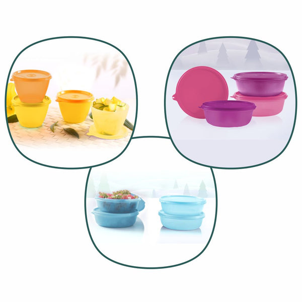 SS BOWL 600ML  + SS BOWL 1L   + BOWLED OVER (4pcs of each)