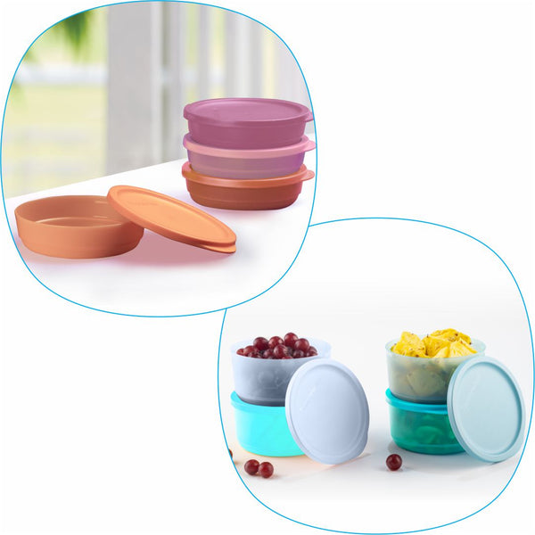 TUPPERWARE ROUNDSTAX 230ml+ 530ML (SET OF 4 each) (1 Week Service Delay)