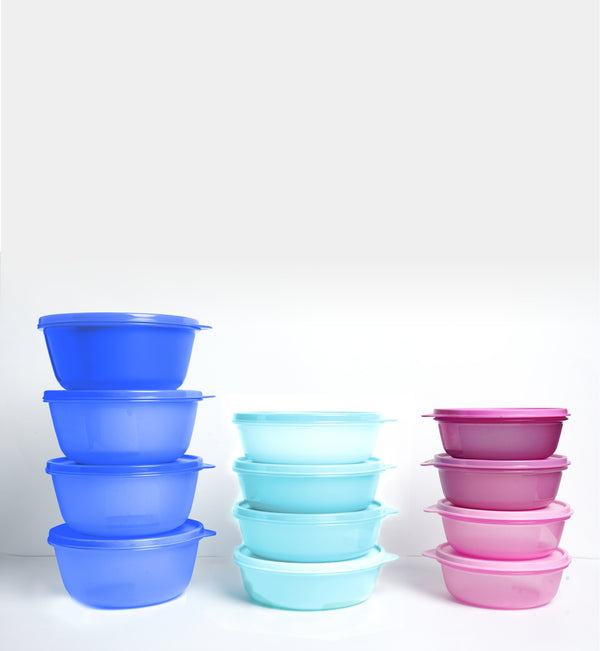 SS BOWL 1.5L (4PC) + SS BOWL 1L (4PC) + SS BOWL 600ML (4PC)