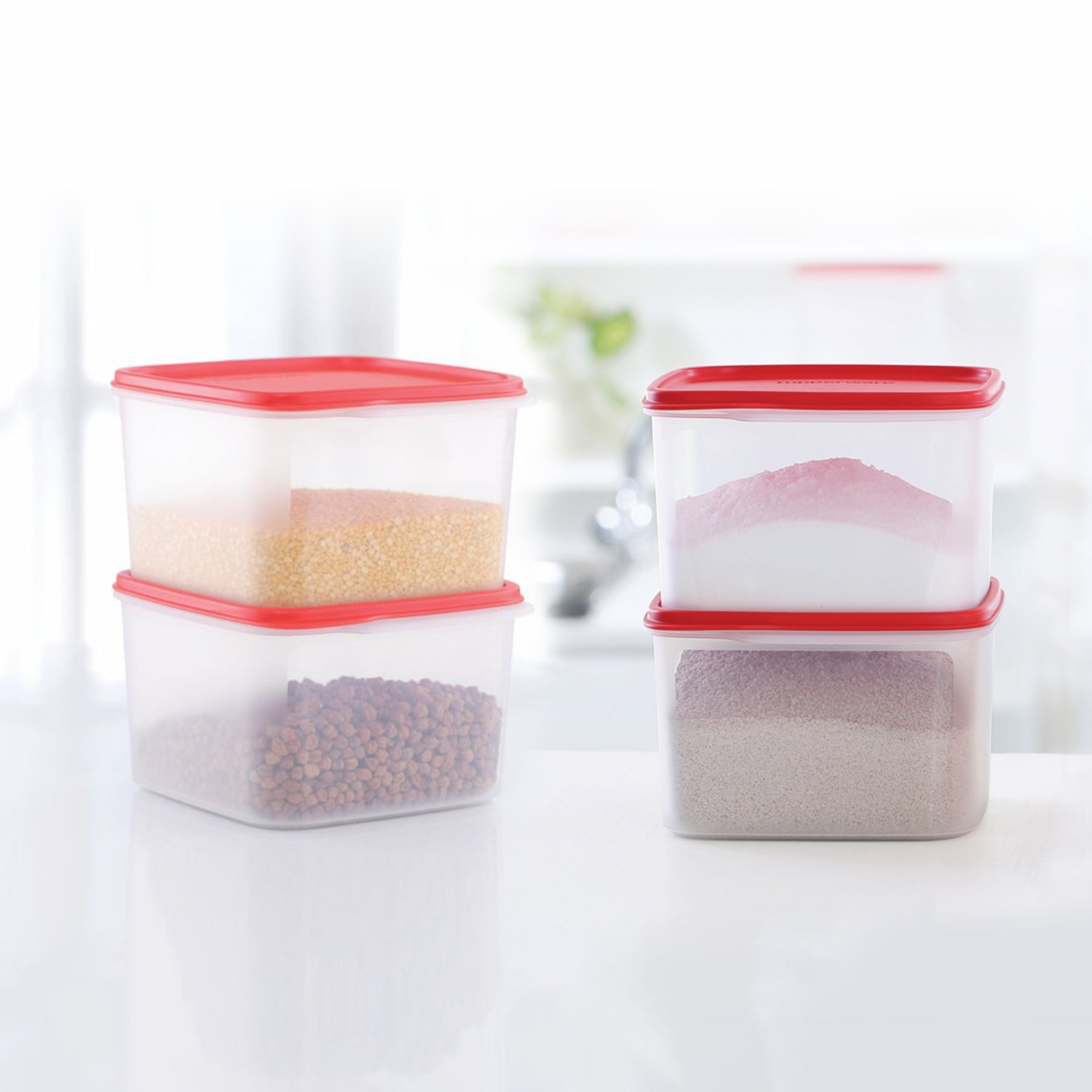 Smart Storer # 2 (Set of 4) Chilli Seal – Tupperware India Pvt Ltd