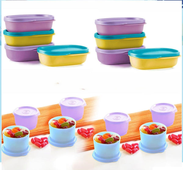 Lunch Inner container 120ml Set of 8 + Snack Cup 140ml Set of 8